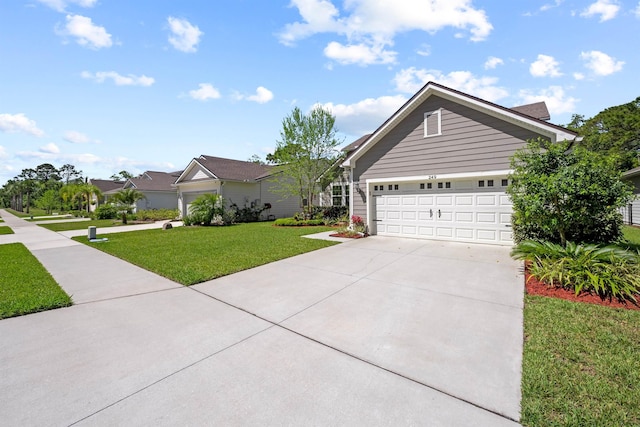 249 La Mancha Dr, Saint Augustine, FL 32086 - ranch-style home with a front yard, driveway, and a garage