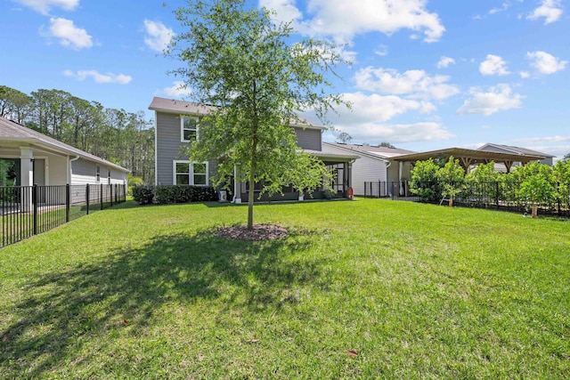 249 La Mancha Dr, Saint Augustine, FL 32086 - view of yard featuring fence