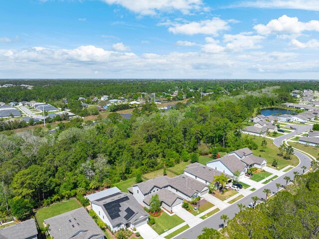 249 La Mancha Dr, Saint Augustine, FL 32086 - aerial view with a water view, a view of trees, and a residential view