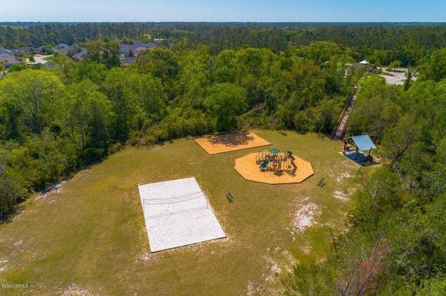 249 La Mancha Dr, Saint Augustine, FL 32086 - aerial view featuring a forest view