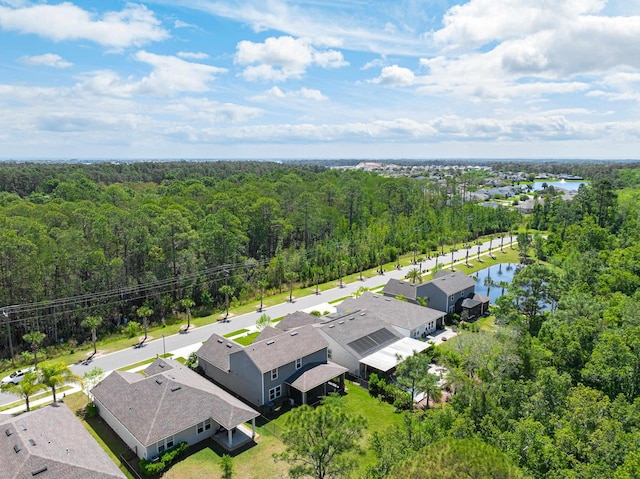 249 La Mancha Dr, Saint Augustine, FL 32086 - drone / aerial view featuring a water view, a residential view, and a forest view