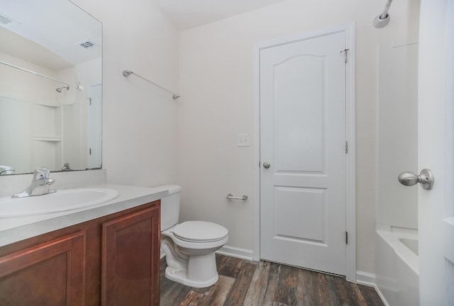 22 Buckley Ct, Saint Augustine, FL 32086 - bathroom with vanity, wood finished floors, and shower / bath combination