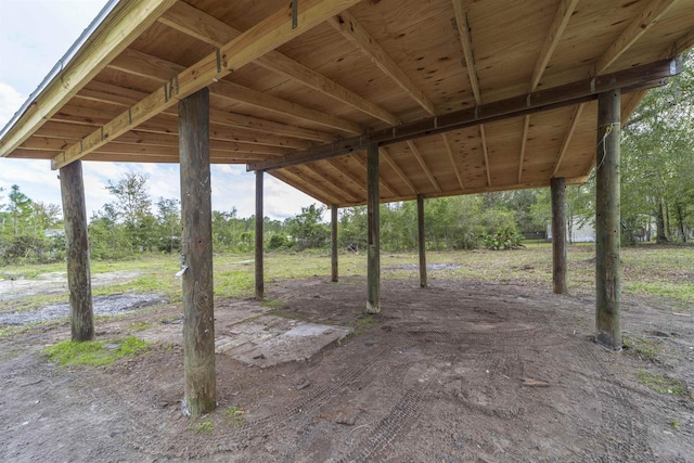 9610 Ebert Ave, Hastings, FL 32145 - view of patio with view of wooded area
