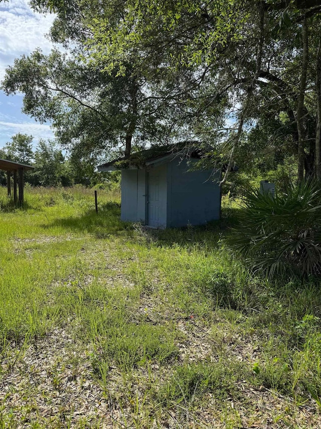 9610 Ebert Ave, Hastings, FL 32145 - view of yard with a storage unit