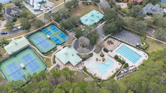 birds eye view of property