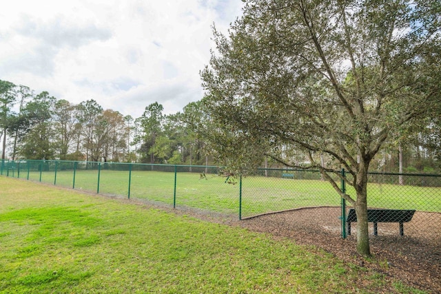 exterior space with a yard