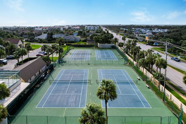 view of tennis court