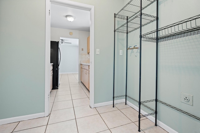 422 Nervia Ct, Saint Augustine, FL 32086 - bathroom featuring tile patterned flooring, backsplash, vanity, and baseboards
