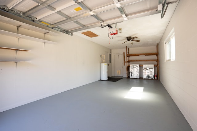 422 Nervia Ct, Saint Augustine, FL 32086 - garage featuring water heater and a garage door opener