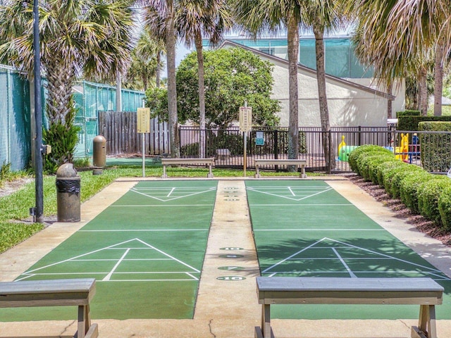 301 Premier Vista Way, Saint Augustine, FL 32080 - view of property's community featuring shuffleboard and fence