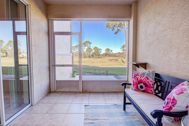 view of sunroom