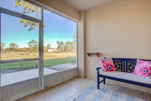 view of sunroom