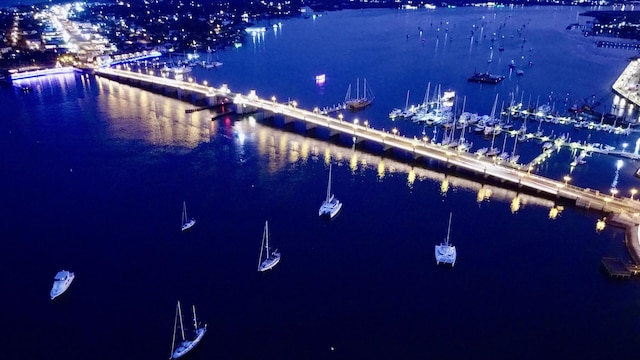 29 Hybiscus Ave, Saint Augustine, FL 32084 - drone / aerial view of a large body of water and a notable bridge