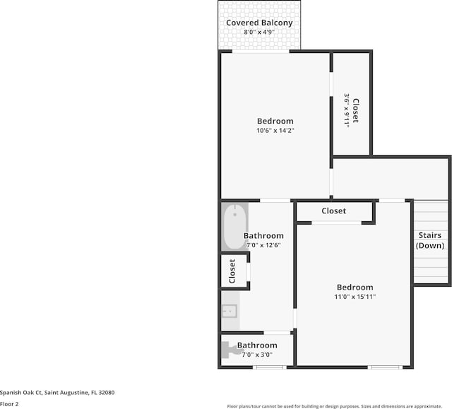 117 Spanish Oaks Ln, Saint Augustine Beach, FL 32080 - view of floor plan / room layout