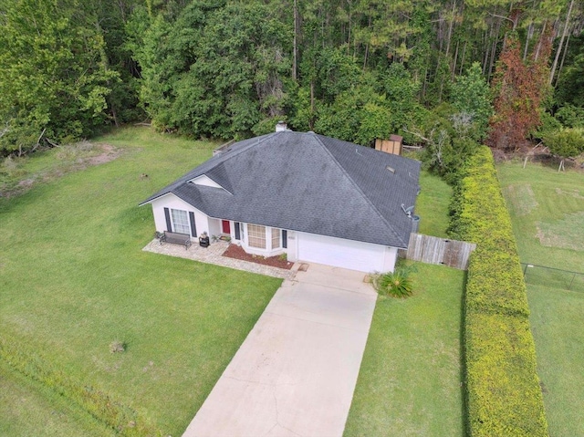 4053 Red Pine Ln, Saint Augustine, FL 32086 - aerial view of property and surrounding area with a heavily wooded area