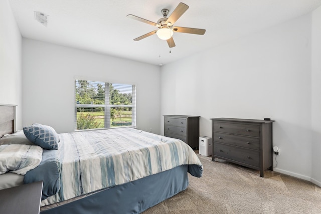 295 Deerfield Meadows Cir, Saint Augustine, FL 32086 - carpeted bedroom with ceiling fan