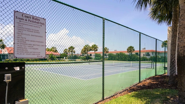 view of tennis court