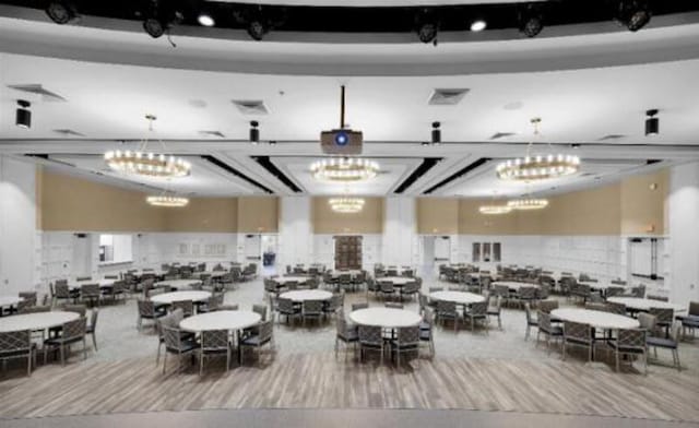 46 Curved Bay Trl, Ponte Vedra, FL 32081 - misc room with visible vents and an inviting chandelier