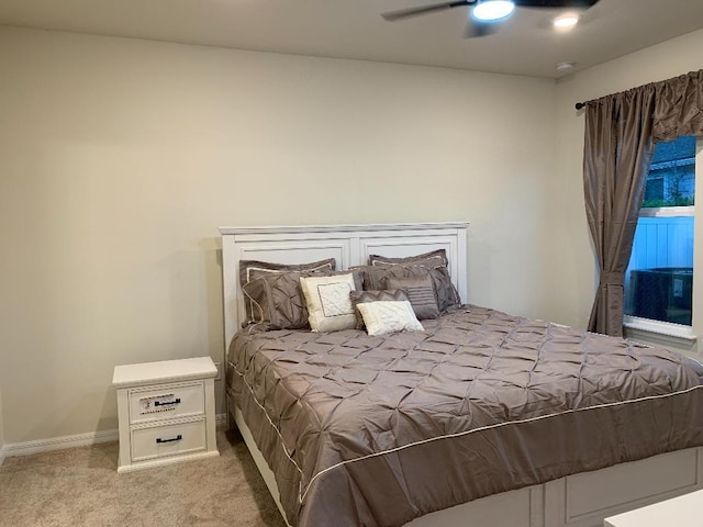 46 Curved Bay Trl, Ponte Vedra, FL 32081 - bedroom with a ceiling fan, carpet, and baseboards
