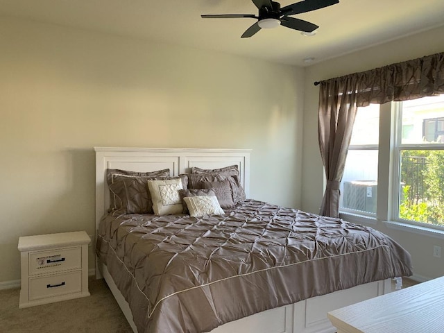 46 Curved Bay Trl, Ponte Vedra, FL 32081 - bedroom featuring baseboards, ceiling fan, and carpet