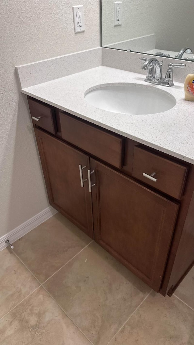 46 Curved Bay Trl, Ponte Vedra, FL 32081 - bathroom with baseboards, tile patterned flooring, and vanity