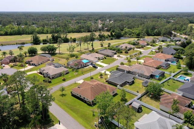19 Ehrling Ln, Palm Coast, FL 32164 - aerial view of property's location featuring a nearby body of water, nearby suburban area, and a forest