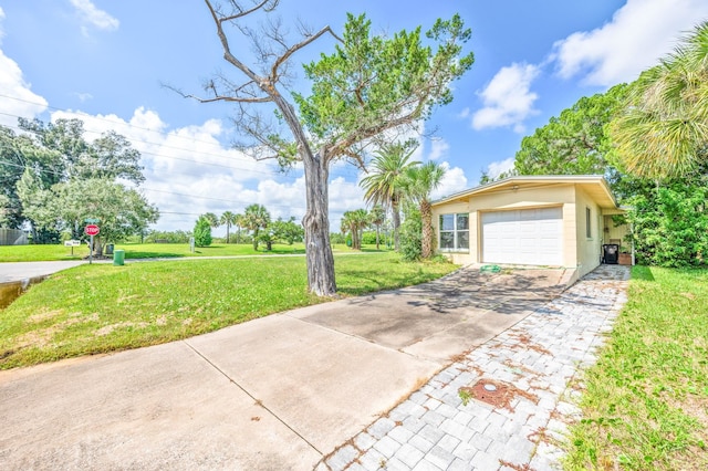 exterior space with a lawn