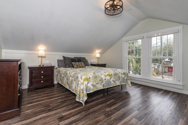 60 Saragossa St, Saint Augustine, FL 32084 - bedroom with vaulted ceiling and wood finished floors