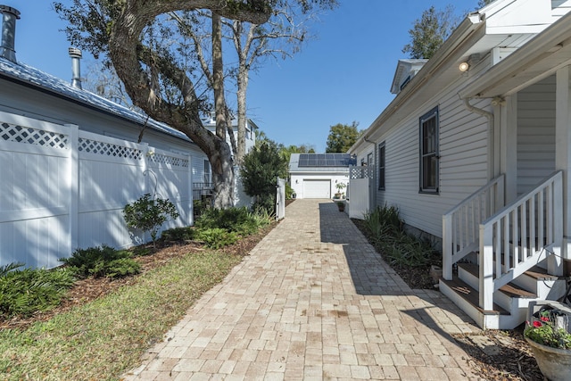 60 Saragossa St, Saint Augustine, FL 32084 - view of home's exterior with a garage, driveway, and fence