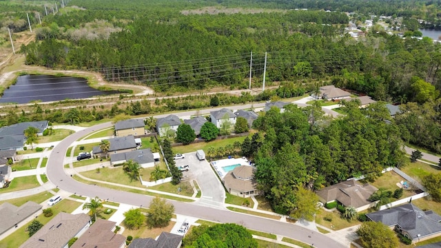 191 Timberwood Dr, Saint Augustine, FL 32084 - birds eye view of property featuring a water view, a view of trees, and a residential view