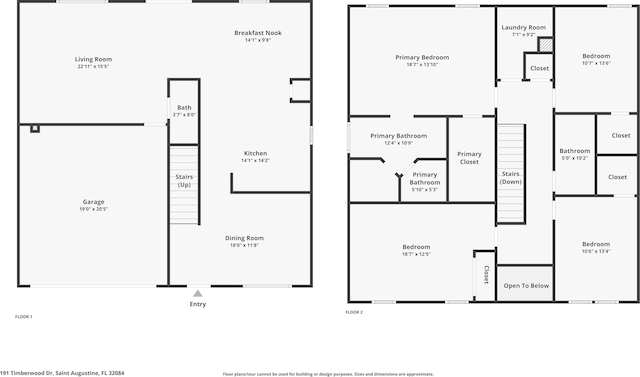 191 Timberwood Dr, Saint Augustine, FL 32084 - view of layout