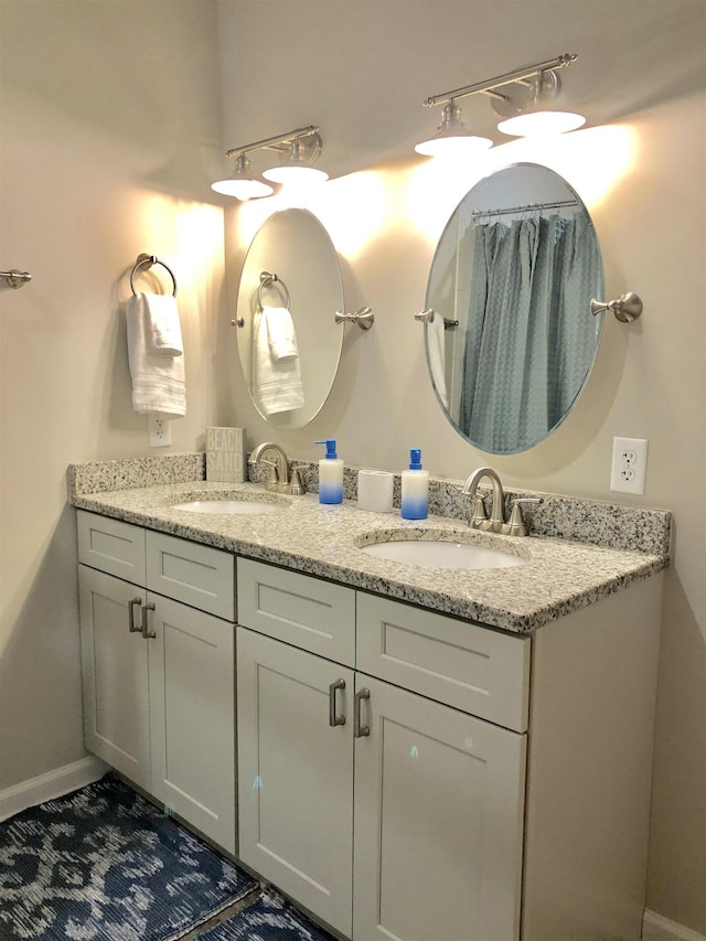 3877 Laurel St, Saint Augustine, FL 32084 - full bathroom with double vanity
