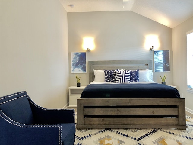 3877 Laurel St, Saint Augustine, FL 32084 - bedroom featuring vaulted ceiling and baseboards