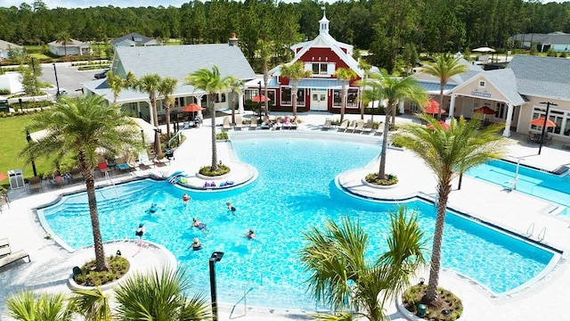 view of pool with a patio area