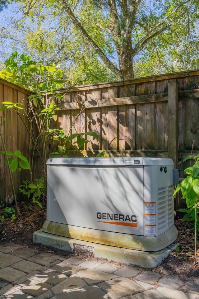 details with a power unit and fence