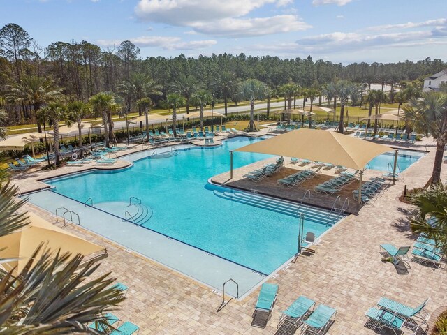 view of pool
