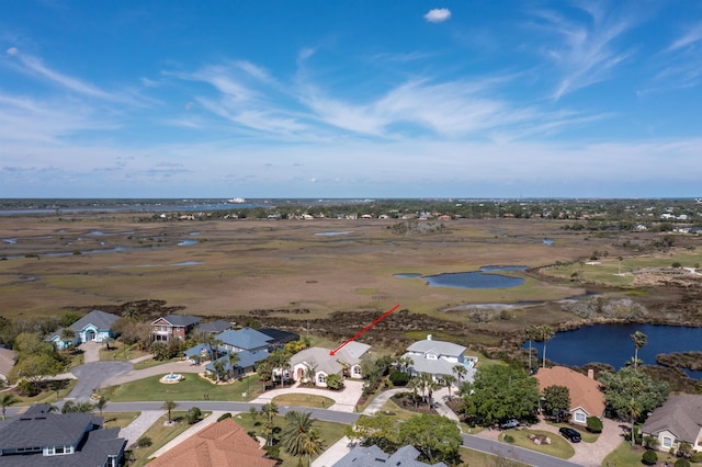 318 Marsh Point Cir, Saint Augustine, FL 32080 - aerial view of property and surrounding area with nearby suburban area and a nearby body of water