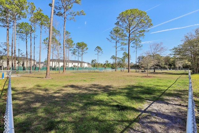 view of community with a lawn