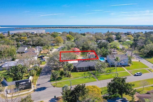 307 Minorca Ave, Saint Augustine, FL 32080 - drone / aerial view with a water view