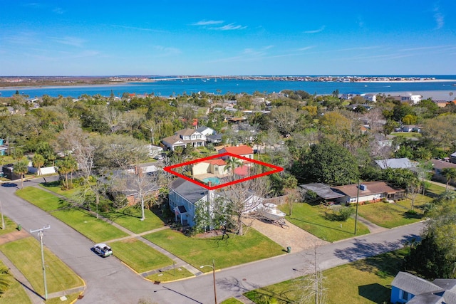 307 Minorca Ave, Saint Augustine, FL 32080 - birds eye view of property with a water view