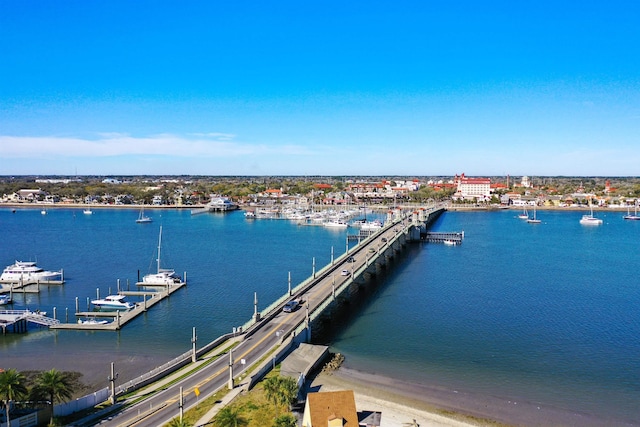 307 Minorca Ave, Saint Augustine, FL 32080 - drone / aerial view with a water view
