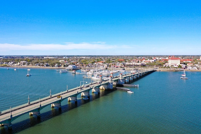 307 Minorca Ave, Saint Augustine, FL 32080 - bird's eye view featuring a water view