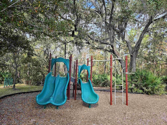 view of jungle gym