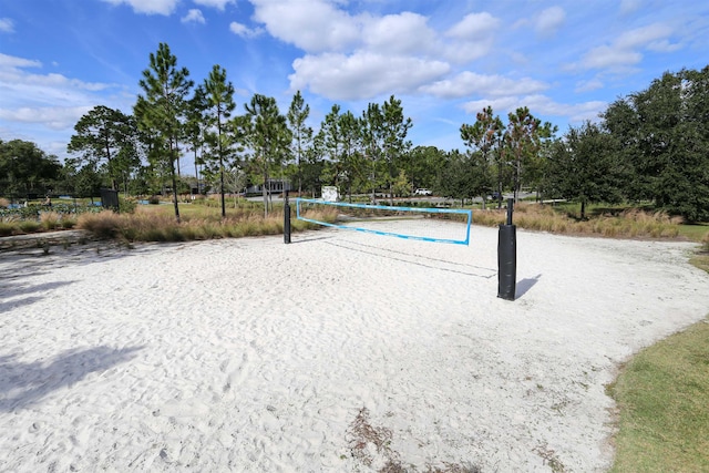 view of community with volleyball court