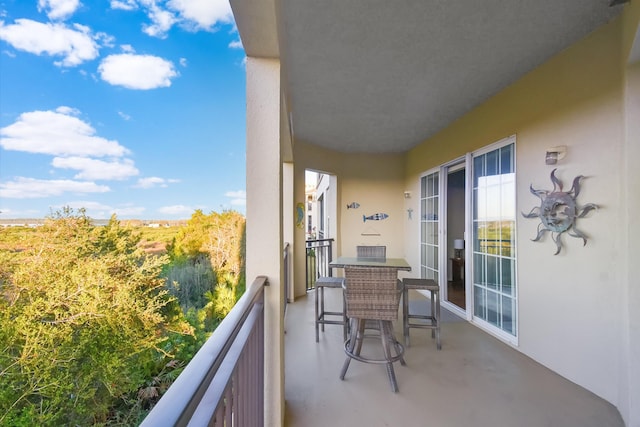 view of balcony