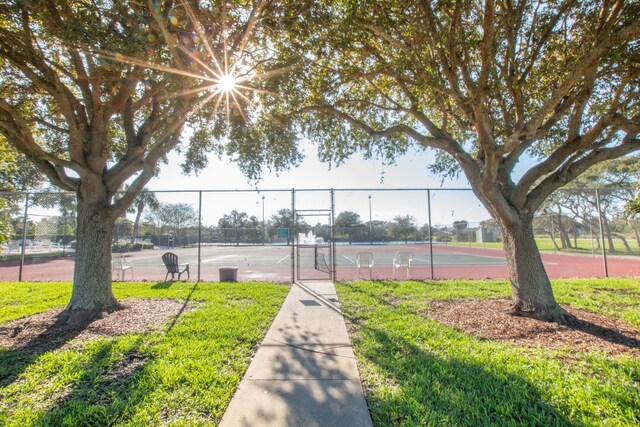 view of sport court