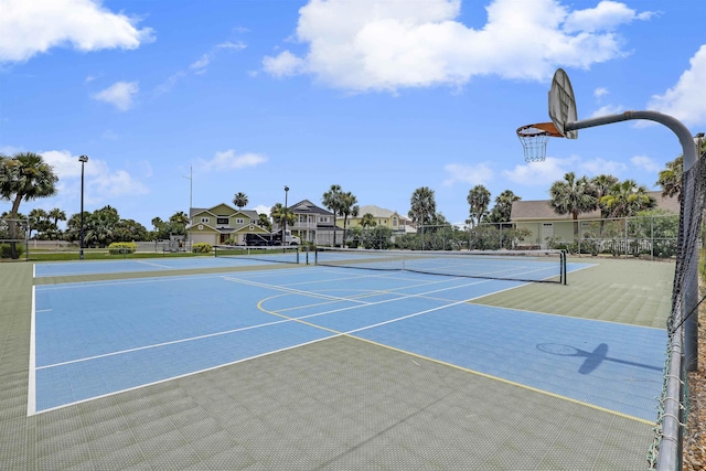 9162 August Cir, Saint Augustine, FL 32080 - view of basketball court with community basketball court, a tennis court, and a residential view
