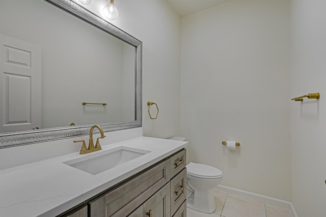 9162 August Cir, Saint Augustine, FL 32080 - half bath featuring vanity and tile patterned flooring