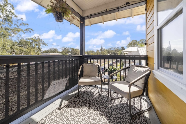 view of balcony