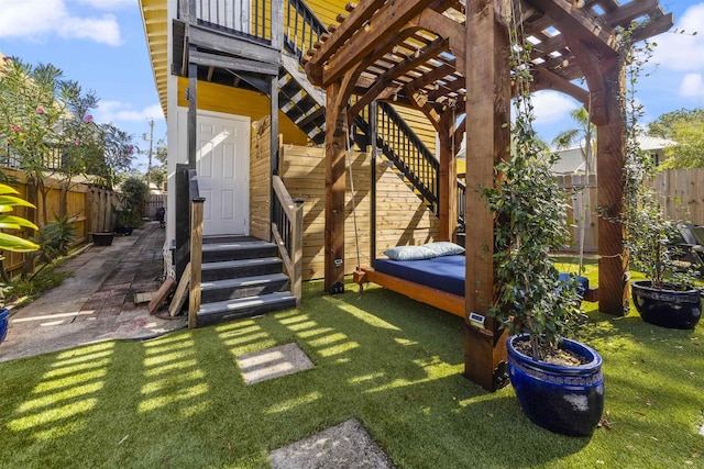 2 Mulvey St, Saint Augustine, FL 32084 - fenced backyard featuring a patio area